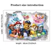 Pegatinas de Pared de Dibujos Animados Patrulla Canina Transfronterizas, Adhesivos de Pared Tridimensionales 3D para Decoración de Habitación Infantil, Impermeables, Autoadhesivos, Extraíbles