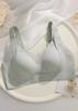 8096 ropa interior original de soporte suave transpirable para mujer, soporte suave tipo gelatina, cómoda, escote profundo en V, diseño de malla, sujetador