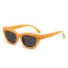 Gafas de sol de tres clavos de arroz Gafas de sol de comercio exterior europeas y americanas Gafas de sol de moda para hombre y mujer Montura ojo de gato Color jalea rojo neto Gafas de sol