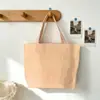 Bolsa de Playa de Verano Transfronteriza, Estilo Perezoso, Gran Capacidad, Bolso de Mano Rayado, Retro, Estilo Fresco, Bolso de Compras para el Hombro