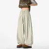 Comercio Exterior Transfronterizo Verano Talla Grande Holgados Estilo Perezoso Pantalones Yamamoto para Hombre Rectos Largos de Pierna Ancha Casuales