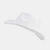 Amazon oferta caliente sombrero Panamá de lana de color sólido para mujer, sombrero de copa moderno de otoño para la calle, sombrero de mezclilla para hombre