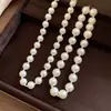 Conjunto de Colares de Pérolas de Luxo Leve Francês Simples Moda Versátil Corrente para Clavícula Design Personalizado Senso de Design Colar de Nicho