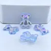 Oso Lindo Tridimensional Colorido de Acrílico para Accesorios de Cabello DIY, Aretes, Pinzas para el Cabello, Fundas de Teléfono, Materiales para Accesorios de Hebilla de Zapatos