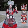 Roupas da Nacionalidade Miao de Guizhou Terno Feminino Novo Roupa de Casamento da Família Miao Fotografia de Viagem Meninas Miao de Xinjiang Roupa de Performance Minoritária