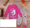 Ropa Nueva de Manga Larga para Niñas y Bebés Oruga Colorida de Dibujos Animados Conjunto de Ropa para el Hogar Pijama K240