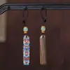 Chaveiro de Carro Pingente DIY de Jacarandá Pintado da Moda Acessório Decorativo Criativo Unissex para Barracas de Rua