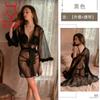 Roupa íntima sexy, pijama de alta qualidade, sexy, peito pequeno, grande, pelúcia, roupão de banho com perspectiva de três pontos, camisola 2114