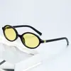 Gafas de Sol para Mujer, Estilo Nerd Retro Americano Ovaladas Elegantes de Montura Pequeña, Anti-UV, Gafas de Sol de Celebridad de Internet para Mujer