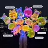 Balões Transparentes com Clipe de Animais Marinhos de Desenho Animado de Verão - Versão Iluminada - Props para Dia das Crianças, Parque, Feira Noturna - Atacado