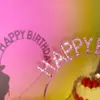 Diadema de Super Flash Pedrería Feliz Cumpleaños Diosa Princesa Fiesta Horquilla para el Cabello Inglés Hada Accesorios para el Cabello Diadema Accesorios para Fotos