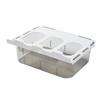 Caja de almacenamiento de ropa interior con cajón oculto para guardarropa, calcetines, ropa interior, sujetadores, cesta para ropa interior con compartimentos divididos para el hogar.