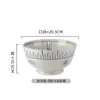 Set de Vajilla Creativa Estilo Japonés Happy Fish para Uso Doméstico: Bol de Arroz, Bol de Ramen, Bol de Sopa Cerámico Vintage de Doble Asa, Bol de Ensalada