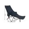 Silla Reclinable Portátil para Descanso de Almuerzo en la Oficina, Silla de Acampada para Coche con Reposapiés, Silla Reclinable Ajustable, Silla Plegable para Exteriores