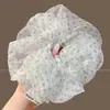 Goma para el pelo con estampado estilo Academia Melard para mujer, scrunchie de satén con malla de estampado de leopardo vintage, banda elástica de alta elasticidad y duradera