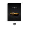 Póster Temático de Coche Bmw, Pintura Decorativa de Modelo Genial, Diseño de Textura de Fondo Negro, Pintura Colgante Súper Simple Shien Dropshipping