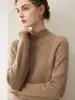 Suéter macio de cashmere para mulheres, gola alta, mangas raglan, versátil, moderno, cashmere casual, novo suéter de malha básico para outono e inverno