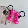 Novo Mini Barra de Borracha Macia Destacável Transfronteiriça Grande Chaveiro Periférico de Fitness Pingente de Bolsa Miu de Alto Valor
