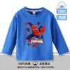 Nueva Camiseta de Manga Larga para Niños 2026, Algodón con Dibujos Animados, Manga Larga Raglán para Primavera y Otoño, Camiseta Básica para Niños 6