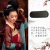 Traje antiguo Hanfu con cuerno redondo, accesorios COS para actuación, esterilla para peinar el cabello, raíz para el cabello, moño para el cabello de traje Tang, fácil de arreglar, se puede doblar