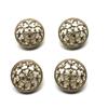 Botão de liga oca de metal moda botão de costura manual casaco casaco cardigã casaco fivela decorativa acessórios de jóias diy
