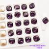 Taladro de uñas transfronterizo joyería red-hot cuadrado grueso superficie de flor de bauhinia taladro de producto alto taladro de uña taladro de cristal taladro moca fábrica al por mayor