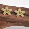 Acero Inoxidable 304 Colgante de Flor Transfronterizo Accesorios Moda Nicho DIY Collar Pulsera Joyería Colgante de Hoja Hueca