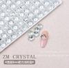 Rhinestones Cuadrados Transparentes Ultra Brillantes K9 para Decoración de Uñas, Rhinestones de Punta de Colores Variados, Decoraciones Cuadradas Transparentes tipo Hielo para Uñas, Pegatinas de Uñas con Rhinestones
