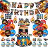 Fronterizo Hot Wheels Racing Hot Wheels Fiesta Temática de Cumpleaños Decoración Arreglo Suministros Banner Traje de Globos