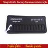 Placa de estacionamento temporário para carro do Tiktok, placa de número de celular, placa temporária luminosa, configuração de placa temporária