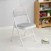 Cadeiras Dobráveis Espessadas Atacado Fabricante, Cadeiras Simples com Encosto, Cadeiras Portáteis de Jantar, Cadeiras de Treinamento, Cadeiras de Escritório para Reunião e Computador