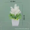 Venta caliente transfronteriza de plantas artificiales, plantas verdes, macetas decorativas de plástico para interiores y exteriores, macetas pequeñas de eucalipto.