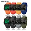 Reloj de Senderismo Sanda para Jóvenes de Secundaria y Preparatoria, Reloj de Pulsera Multifuncional con Repetición, Reloj Electrónico Deportivo Impermeable con Alarma
