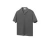 Camiseta de punto de manga corta con un solo cuello, estilo Retro Old Money de Lujo Ligero para Hombre, Hombro Normal, Top Polo de Verano