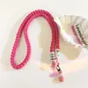 Minimalista Ins Super Grueso Colgante Estrella Rojo Rosado Colgante Lateral Grueso Cadena para el Cuello Correa Cruzada Universal para Salir D