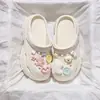 Zapatos Transpirables con Agujeros para Mujer Ropa Exterior 2024 Verano Eva Dung Sense Plataforma Sandalias de Playa Antiolor con Aumento de Altura Chanclas con Agujeros