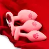 Venta al por mayor del fabricante Tapón Anal de Silicona para Hombres y Mujeres, Tapón Anal de Silicona de Garra de Gato, Redondo Rosa Azul Garra de Gato