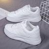 Zapatos Blancos de Mujer 2024 Primavera y Otoño Nuevos Zapatos de Plataforma Gruesa Explosiones Deportes Casual Ins Combinables Transpirables Zapatos Blancos