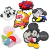 Muestra en Stock Transfronteriza Más Vendida Accesorios para Ropa, Etiquetas de Plástico de Dibujos Animados de Goku para Niños, Sellos de Goma, Molinillo de Viento