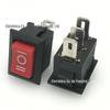 KCD11-3P três-pé três-velocidade Preto pequeno barco 10*15 mini 3-pé 3-velocidade barco-em forma de interruptor de alimentação rocker