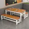 Mesa y silla de comedor pequeño restaurante comedor puesto de fideos taburete desayuno mala tang té de leche tienda de snacks mesa de comedor establecimiento de catering comercial