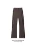 Calça de Lã Pesada Céu Estrelado 420g para Homens, Calça Melard, Calça Flare Retro Americana Cleanfit, Estilo Outono e Inverno