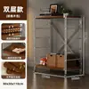 Estante de armazenamento de chão estilo japonês, prateleira de armazenamento multicamadas para sala de estar, cozinha, varanda, estante de armazenamento, pequena prateleira de exibição