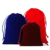 Fábrica de Origem Bolsa de Veludo Marrom com Cordão Bolsa de Cordão para Joias Cosméticos Bolsa de Armazenamento para Instrumentos de Beleza