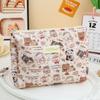 Bolsa de Cosméticos Transfronteriza para Mujer, Neceser Portátil de Viaje de Gran Capacidad, Bolsa de Almacenamiento Portátil de Perro Salchicha de Dibujos Animados de Aspecto Atractivo