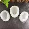 Molde de Silicona 3D Forma de Conejo Cerdo Tamaño Grande Pequeño Hecho a Mano Molde para Pastel Plegable Herramientas Molde para Mousse Pudín