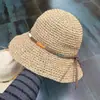 Sombrero de Paja Tejido Estilo Francés para Mujer, Sombrero de Sol de Verano con Ala Ancha, Efecto Adelgazante para la Cara, Sombrero de Pescador, Calado, Transpirable, Plegable