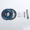 Estufa de gas para preparar té de sobremesa, soporte de doble capa de acero inoxidable, rejilla de estufa desmontable, soporte para acampar y soporte para olla a juego