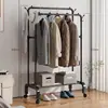 Perchero de Pie para Dormitorio Perchero para Ropa Hogareño Lujo Ligero Perchero Multifuncional Vertical Sencillo Tendedero Vertical