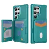 Aplicable para Funda de Teléfono Samsung Galaxy S26 Ultra con Portatarjetas Soporte Samsung S25 Plus Funda Protectora de Cuero